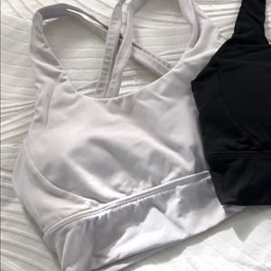 White Buff Bunny Sports Bra & Black Sports bra (not pictured)